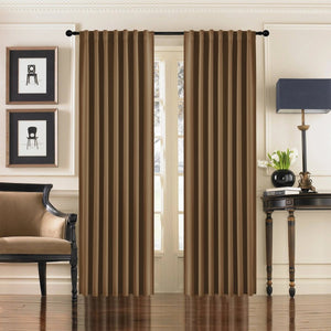 Joydeco Black Blackout Curtains Blackout Curtains 96 Inch Length 2 Panels Set for Bedroom