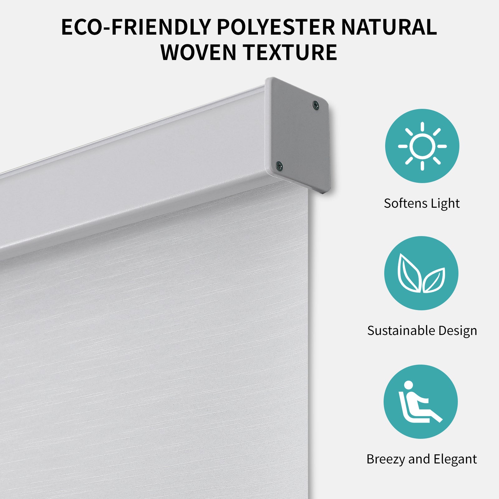 Free-Stop Cordless Blackout Roller Shades