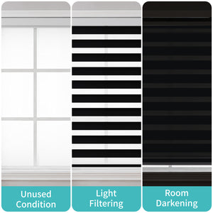 Free-Stop Zebra Blinds for Windows