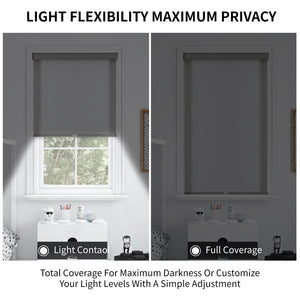 Free-Stop Cordless Blackout Roller Shades