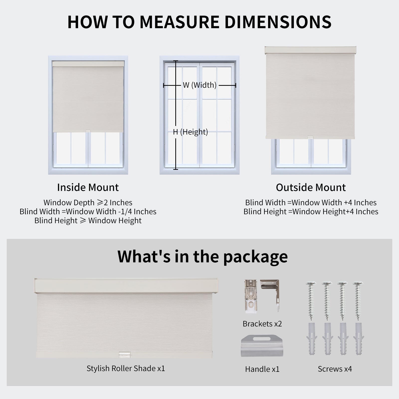 Free-Stop Cordless Blackout Roller Shades