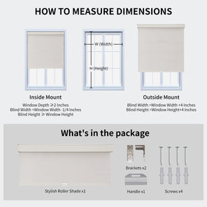 Free-Stop Cordless Blackout Roller Shades