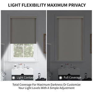 Free-Stop Cordless Blackout Roller Shades