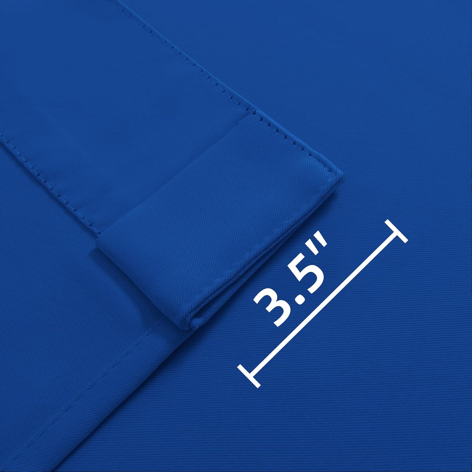 Joydeco Blackout Curtains 96 Inch Length 2 Panels Set for Bedroom-Royal Blue