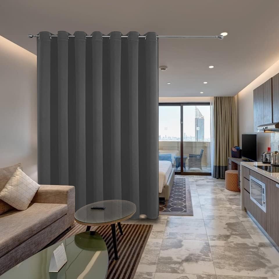 Joydeco Blackout Curtains sliding glass door curtains, patio sliding door living room extra wide curtains, room partition curtains.
