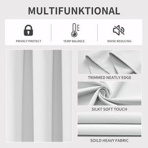 Joydeco Blackout Curtains 2 Panels Set, featuring thermal insulated long curtains