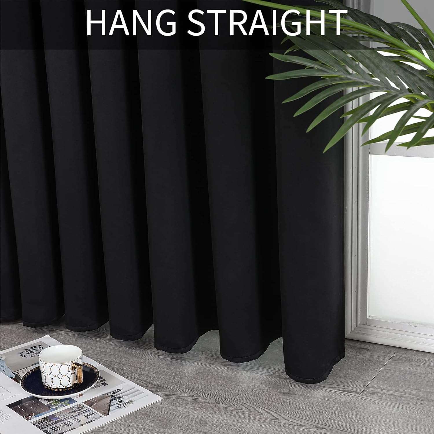 Joydeco Blackout Curtains sliding glass door curtains, patio sliding door living room extra wide curtains, room partition curtains.