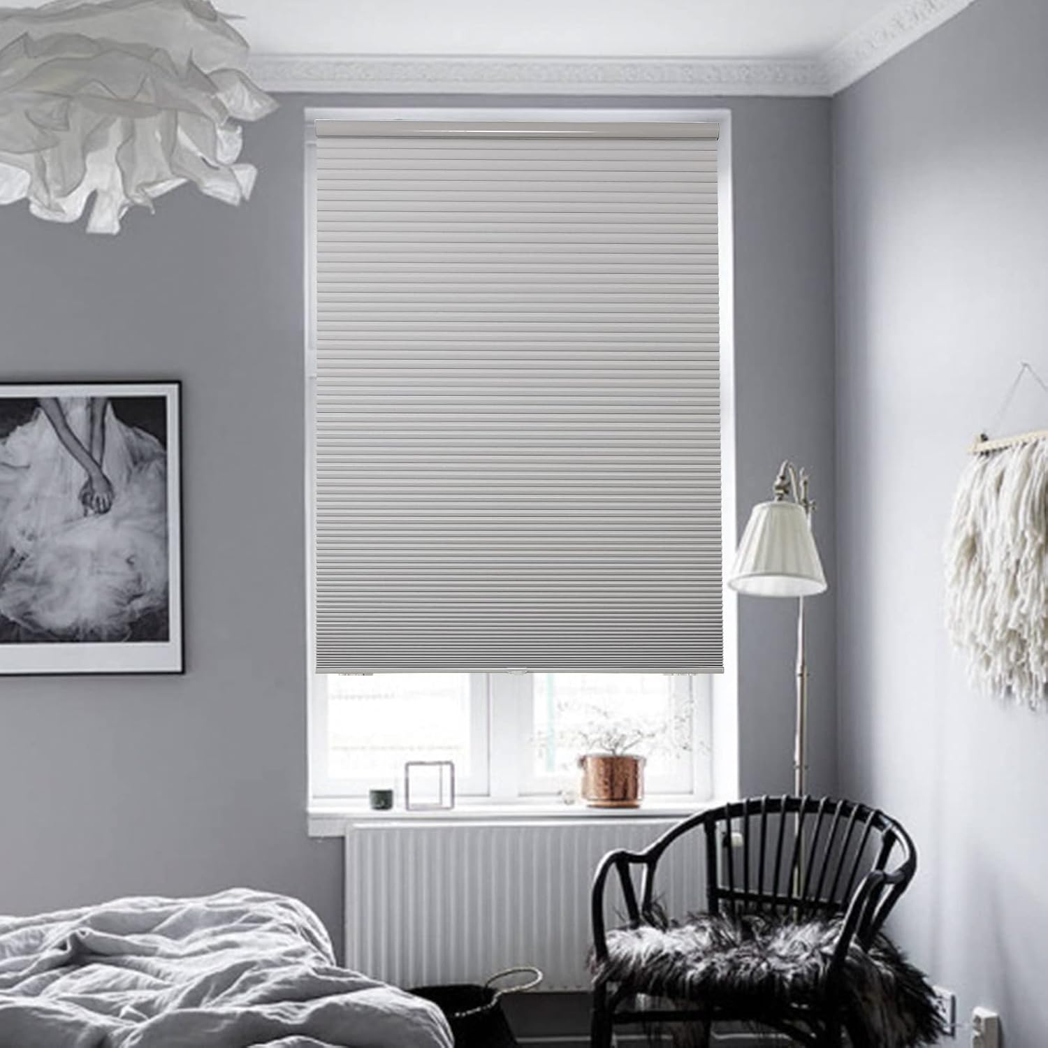 Joydeco Cellular Shades Cordless, Blackout Shades Cellular Blinds for Indoor Windows, Blackout Blinds Honeycomb Blinds Window Shades for Thermal Insulated & Noise Reduction