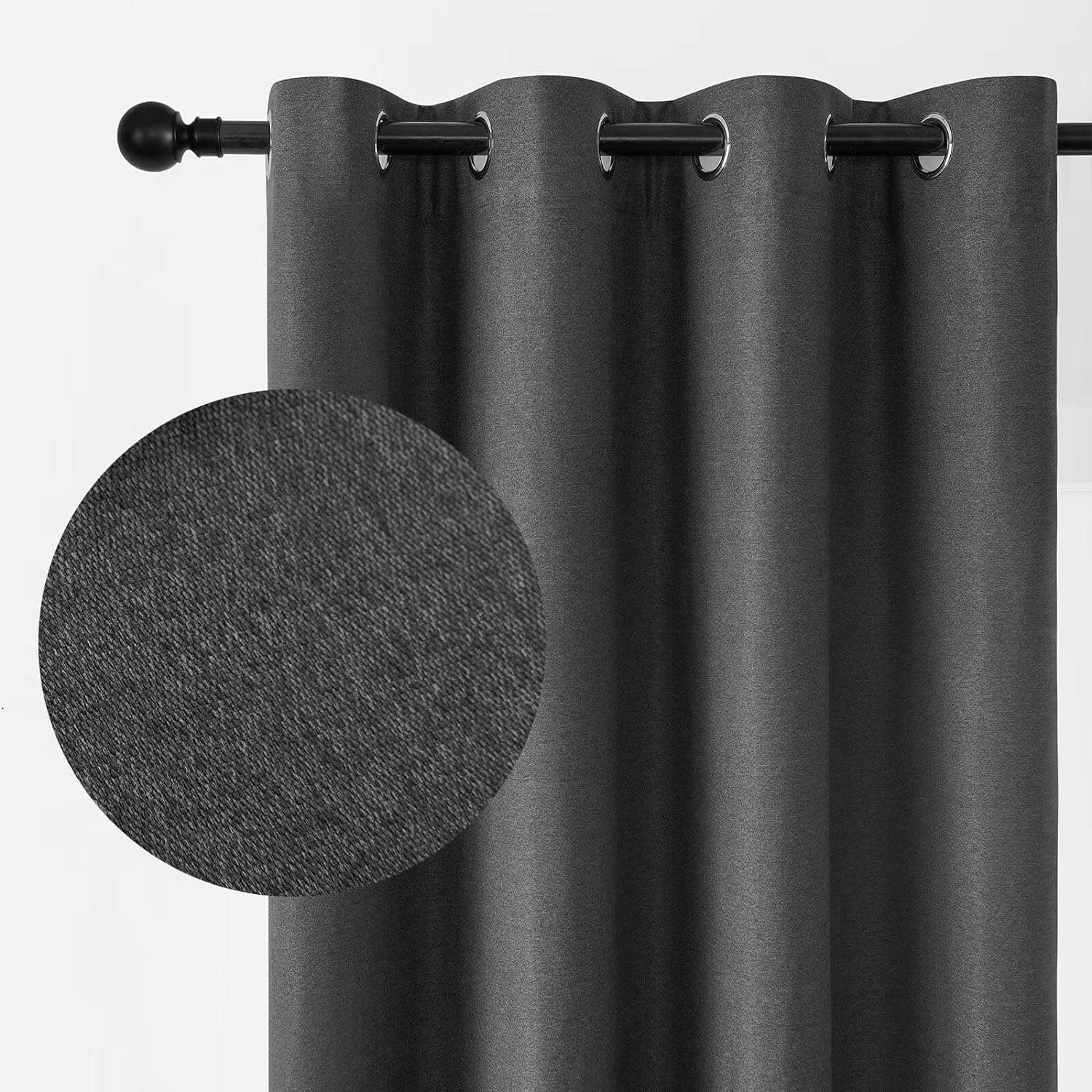 Joydeco Blackout Curtains 2 Panels Set, featuring thermal insulated long curtains