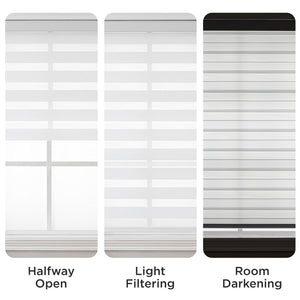 Free-Stop Zebra Blinds for Windows