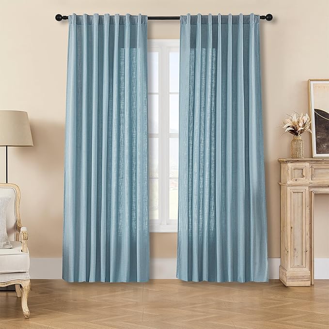 Joydeco Custom Linen Light Filtering Curtains
