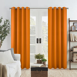 Joydeco Blackout Curtains Thermal Insulated Long Curtains& Drapes 2 Panels Set Various sizes and colors