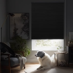 Joydeco Cellular Shades Cordless Black Wide Blackout Cellular Blinds