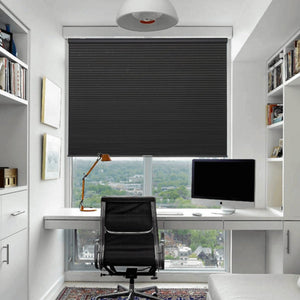 Joydeco Cellular Shades Cordless Black Wide Blackout Cellular Blinds