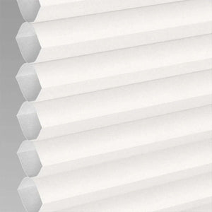 Joydeco white light filtering cordless cellular shade close-up showing honeycomb texture, product appearance.