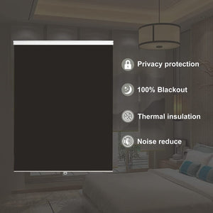 Joydeco Custom Motorization Blackout Roller Shades