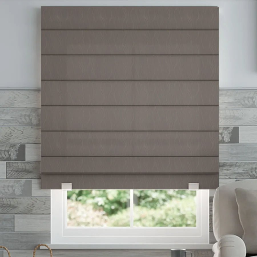 Joydeco Custom Motorization Blackout Roman Shades