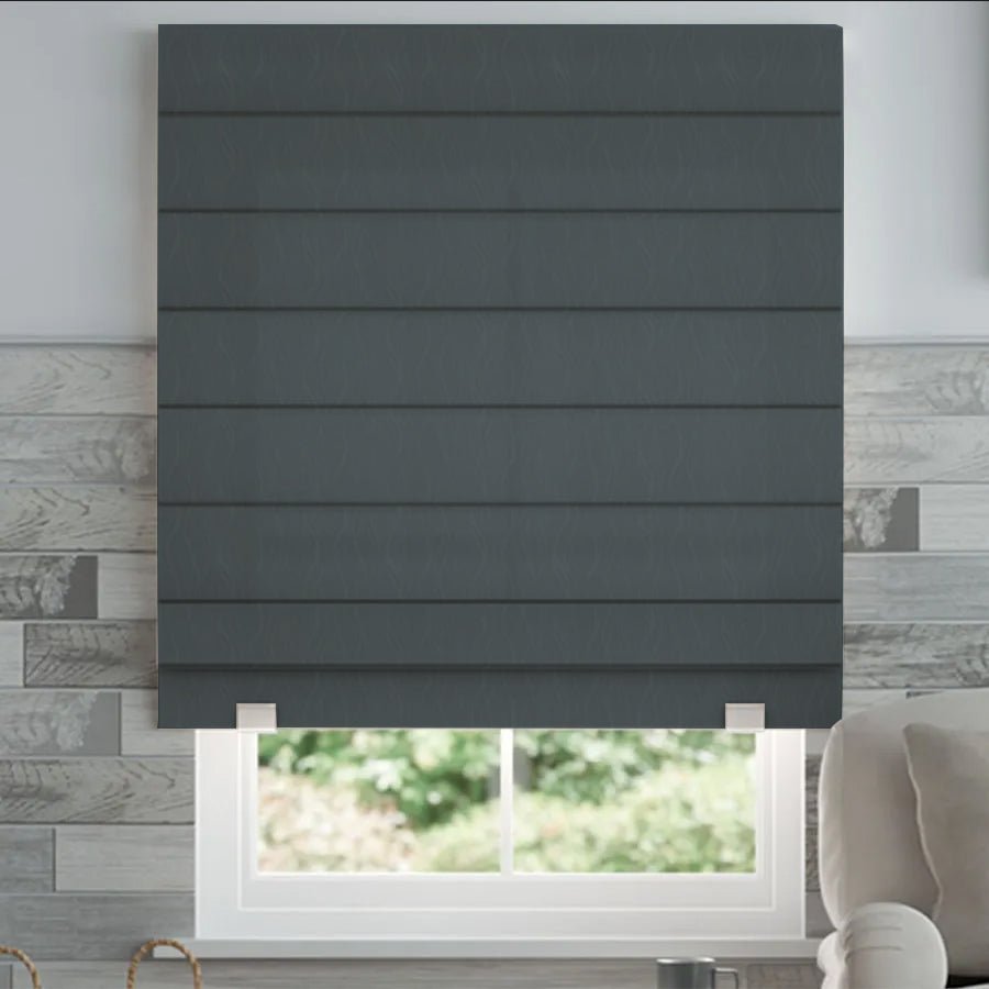 Joydeco Custom Motorization Blackout Roman Shades