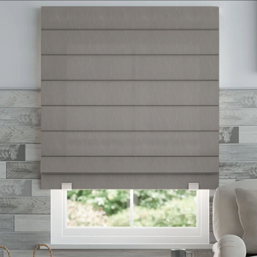Joydeco Custom Motorization Blackout Roman Shades