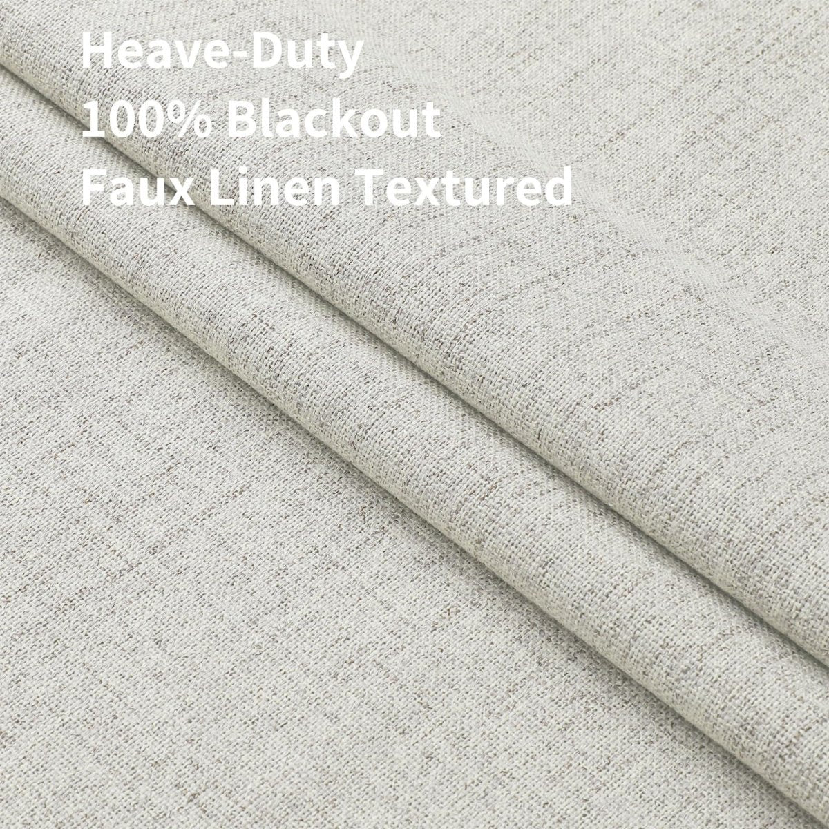 Joydeco White Blackout Curtains White for Living room French Doors Curtains