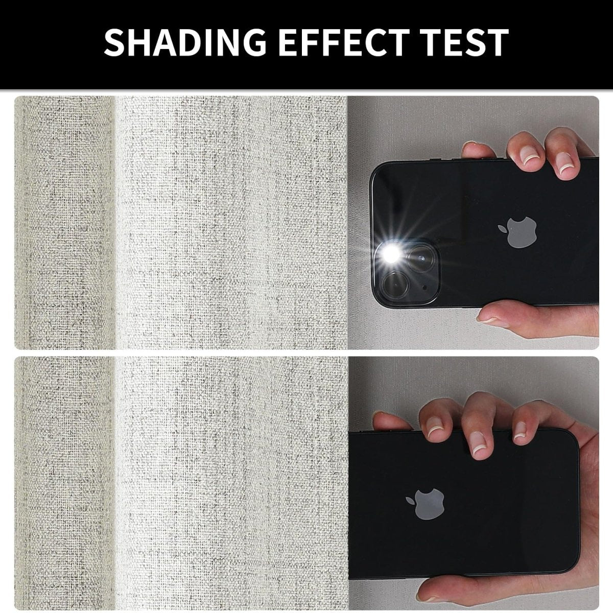 Joydeco White Blackout Curtains White for Living room French Doors Curtains