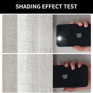 Joydeco White Blackout Curtains White for Living room French Doors Curtains