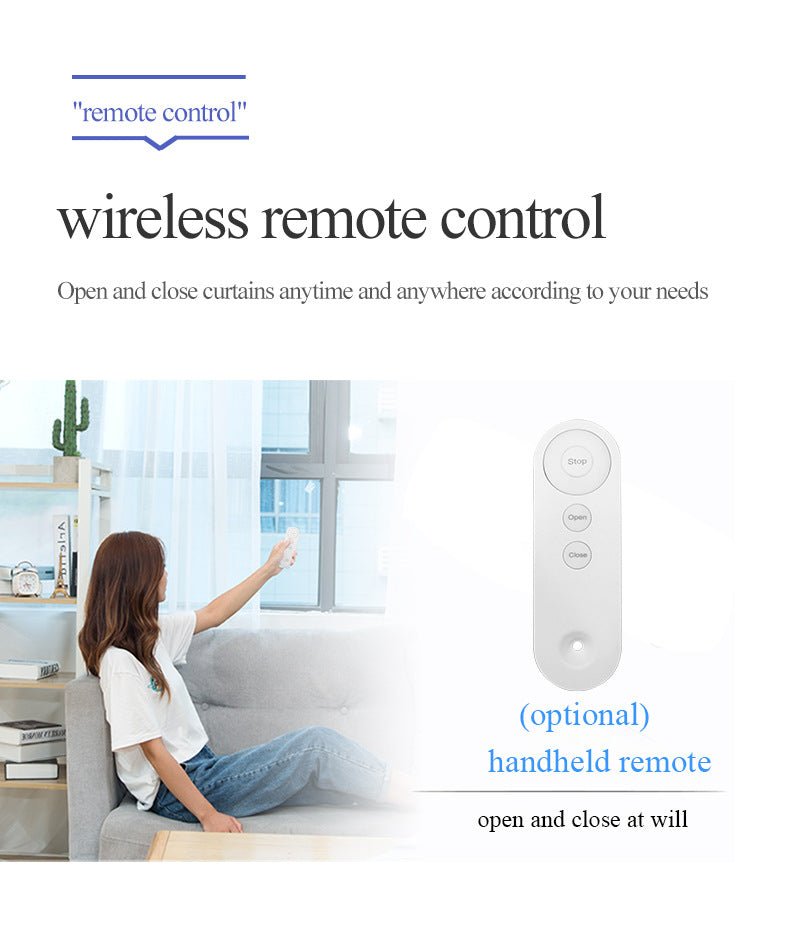 Wifi Curtain Robot Smart Home Roman Rod Electric Curtain Companion Automatic Curtain Opener with Voice Control, Timer, Temperature and Light Sensor, for Google Home, for Siri Shortcuts,
