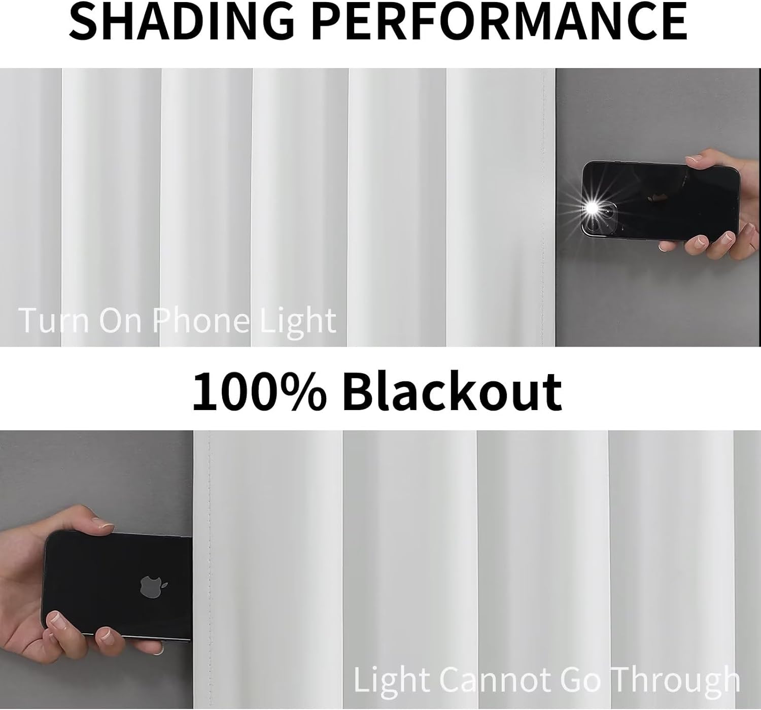 Joydeco 100% Blackout CurtainsThermal Insulated Solid Room Darkening Curtains with Grommets Multiple Sizes