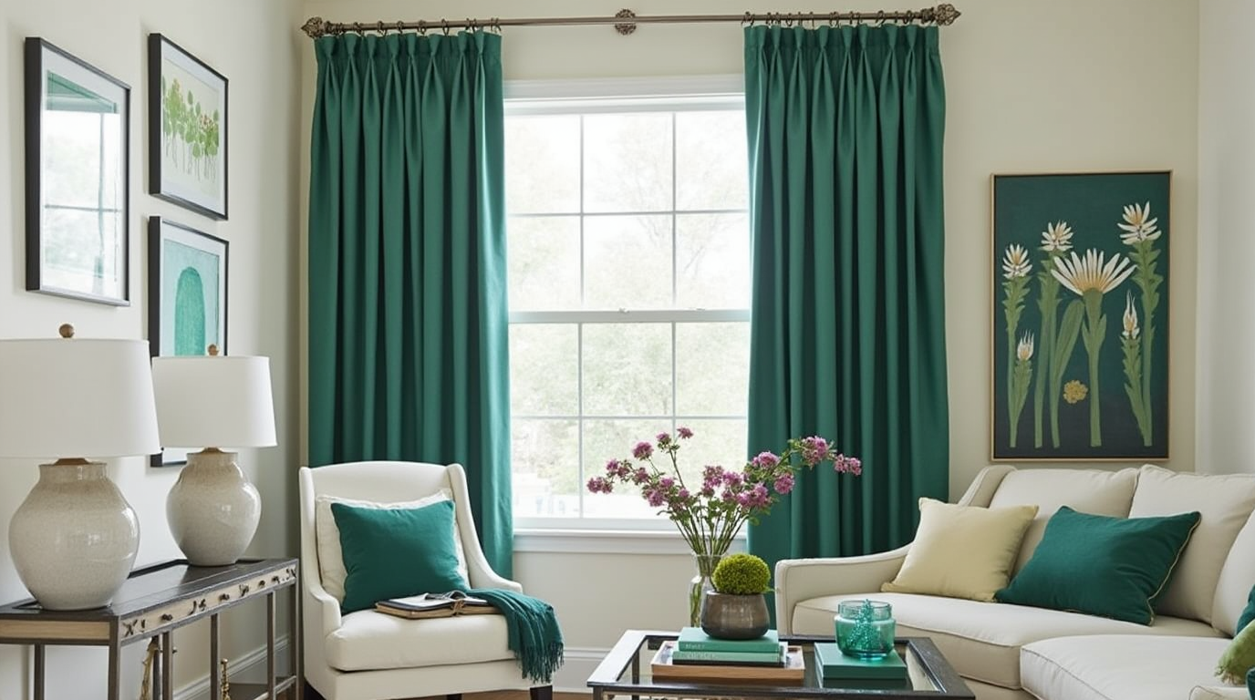 10 Creative Ways to Harmoniously Blend Solid-Color Curtains with Your Living Room Decor