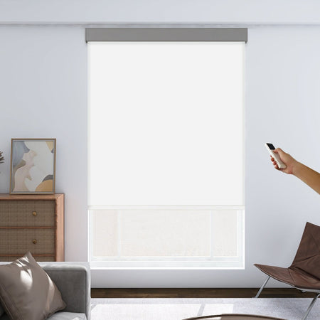 Joydeco Custom Motorization Blackout Roller Shades