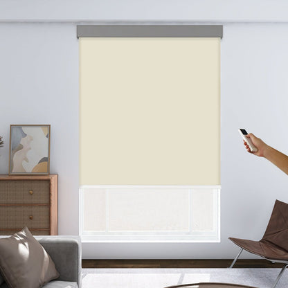 Joydeco Custom Motorization Blackout Roller Shades