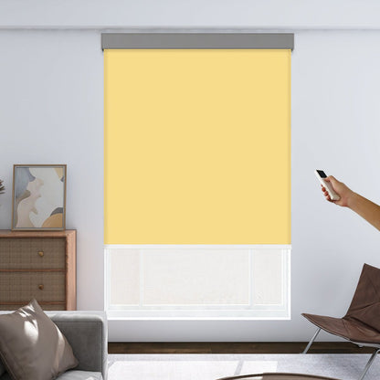 Joydeco Custom Motorization Blackout Roller Shades