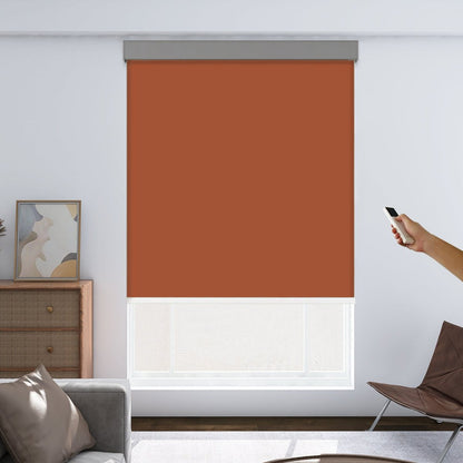 Joydeco Custom Motorization Blackout Roller Shades