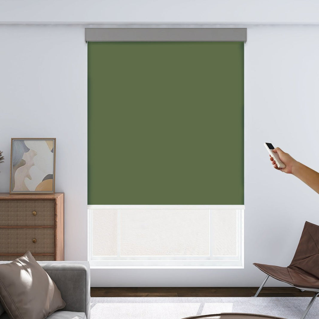 Persianas enrollables opacas motorizadas personalizadas Joydeco 