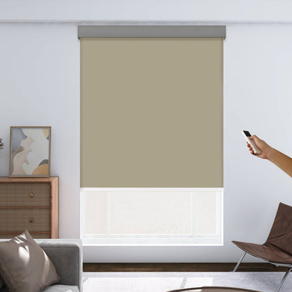 Joydeco Custom Motorization Blackout Roller Shades