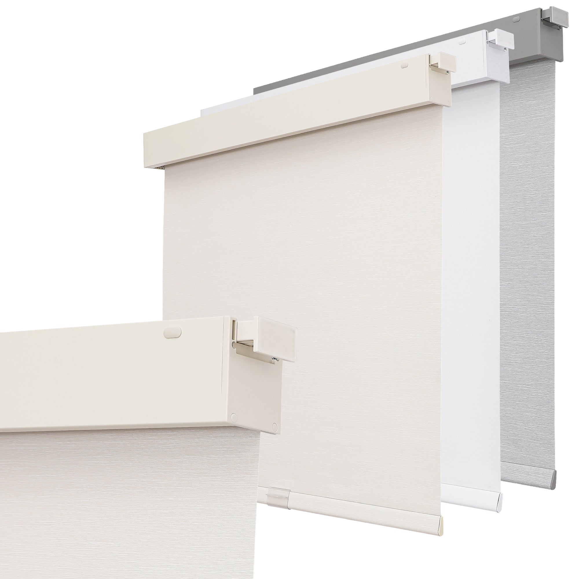 Joydeco 100% Blackout Roller Shades (Pro), Free-Stop Cordless Blinds for Windows, UV Protection, Natural Woven Blinds for Home and Office, Light-Proof Aluminum Cover