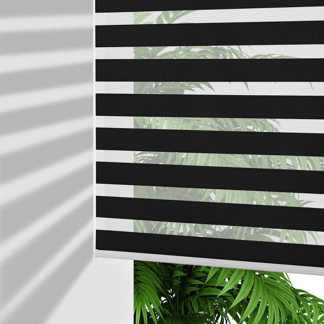 Free-Stop Custom Zebra Blinds for Windows