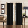 Joydeco Black Blackout Curtains Blackout Curtains 96 Inch Length 2 Panels Set for Bedroom