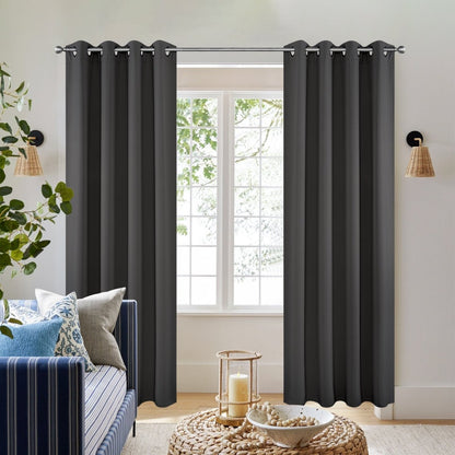 Joydeco Blackout Curtains Thermal Insulated Long Curtains& Drapes 2 Panels Set Various sizes and colors, suitable for living room and bedroom windows (Copy)