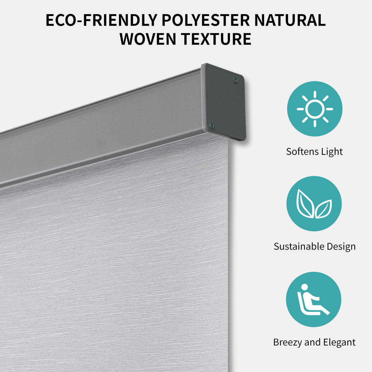 Free-Stop Cordless Blackout Roller Shades