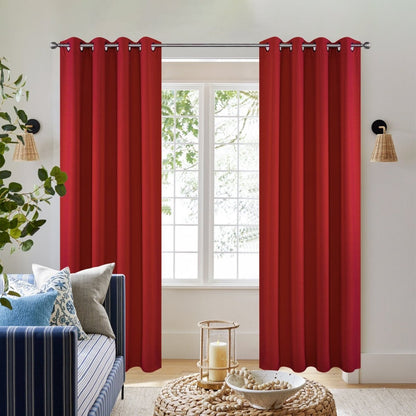 Joydeco Blackout Curtains Thermal Insulated Long Curtains& Drapes 2 Panels Set Various sizes and colors