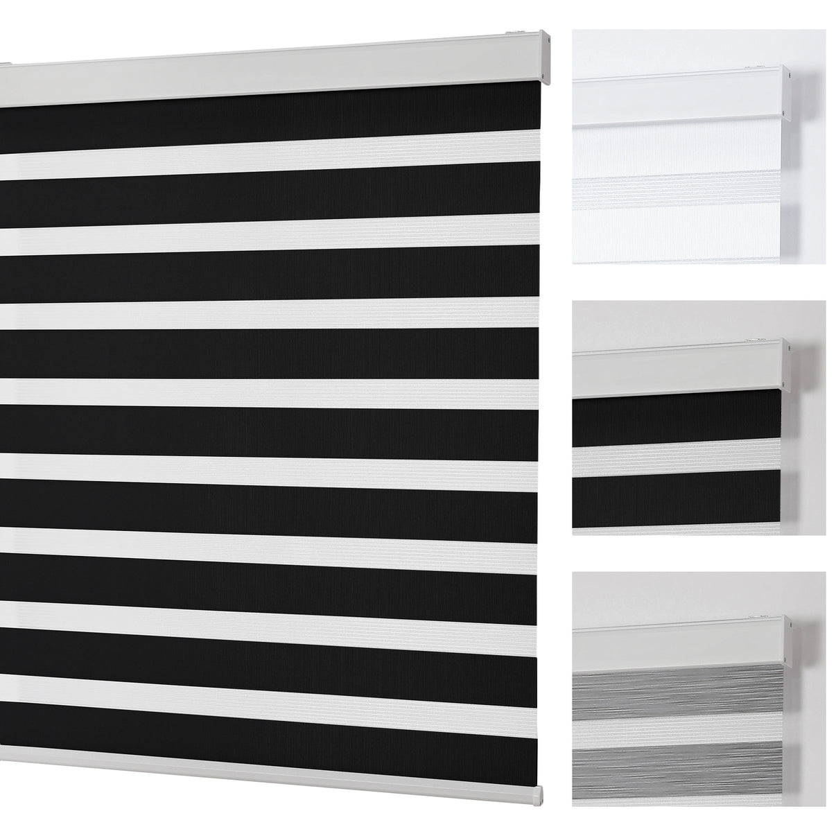 Free-Stop Zebra Blinds for Windows