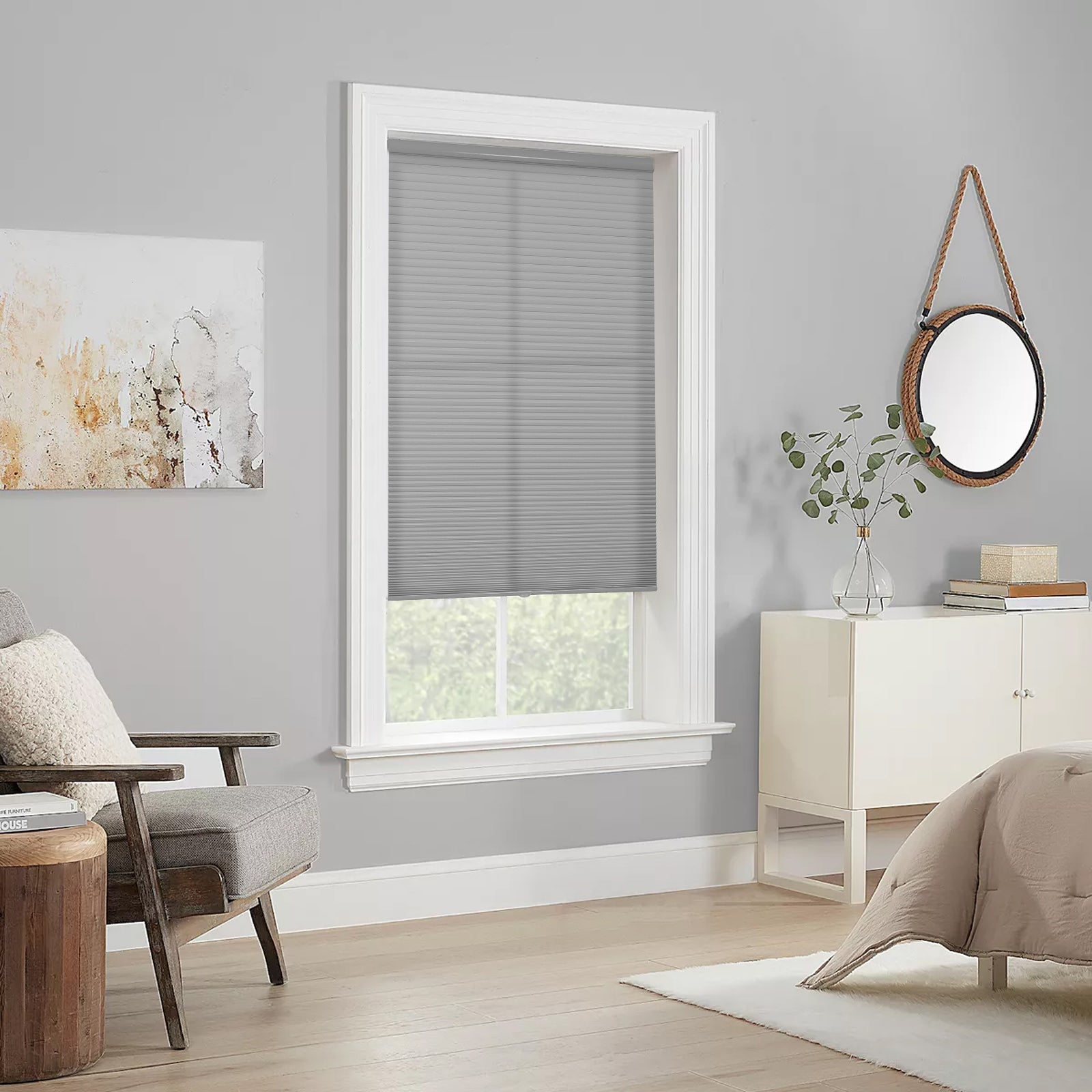 Joydeco Custom Cordless Motorization Light Filtering Cellular Shades