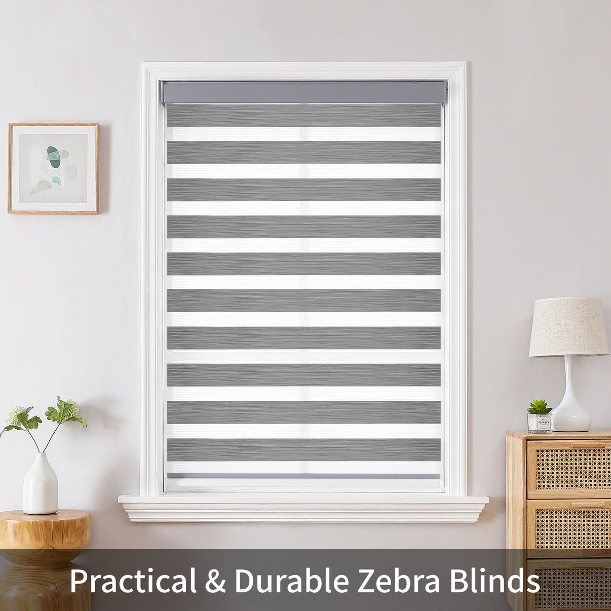 Free-Stop Zebra Blinds for Windows