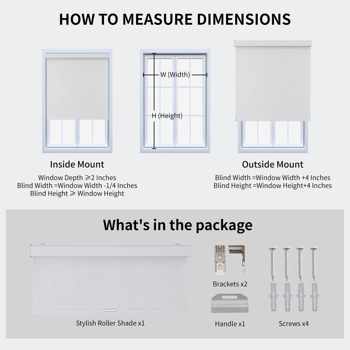 Free-Stop Cordless Blackout Roller Shades