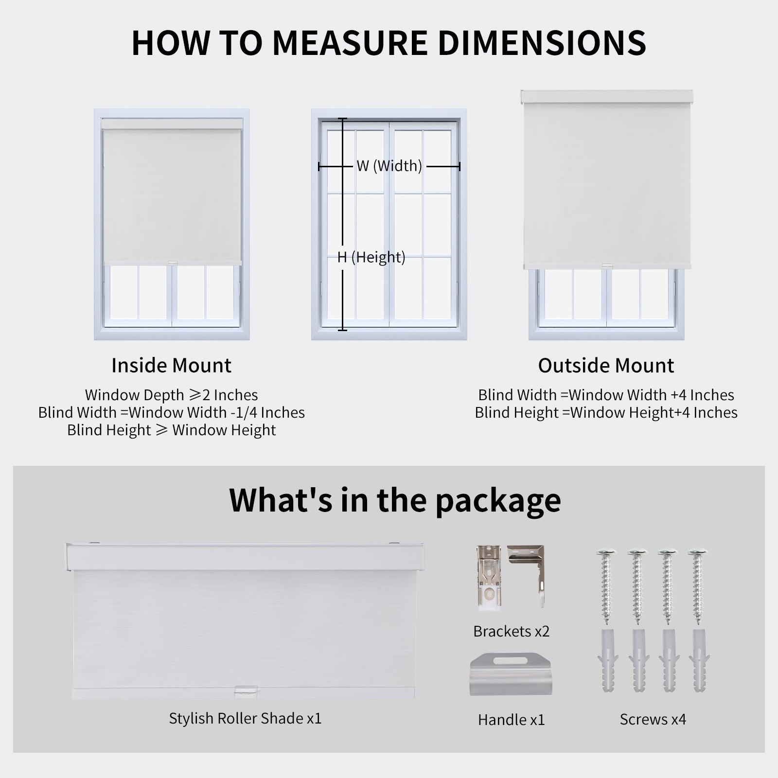 Free-Stop Cordless Blackout Roller Shades