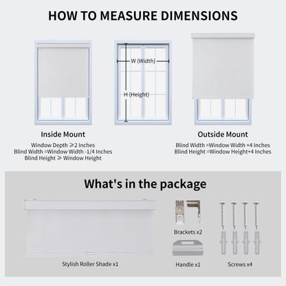 Free-Stop Cordless Blackout Roller Shades