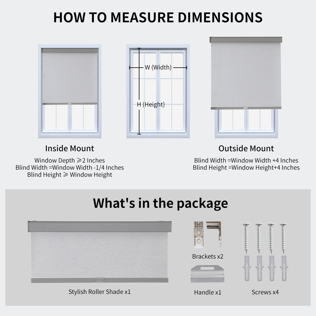 Free-Stop Cordless Blackout Roller Shades