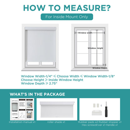 Joydeco 100% Blackout Roller Shades (Pro), Free-Stop Cordless Blinds for Windows, UV Protection, Natural Woven Blinds for Home and Office, Light-Proof Aluminum Cover