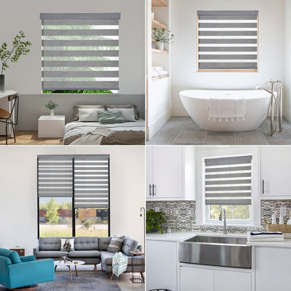 Free-Stop Zebra Blinds for Windows